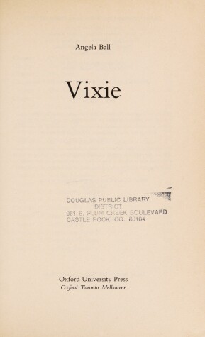 Book cover for Vixie