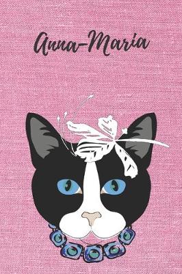 Book cover for personalisiertes Notizbuch Katze / Journal / Malbuch / Tagebuch / Kritzelbuch / DIN A5 / Geschenk Anna-Maria