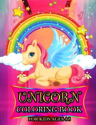 Book cover for Unicorn Coloring Book