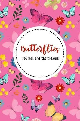 Book cover for Butterflies Journal and Sketchbook