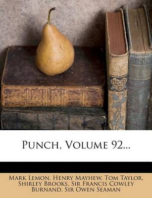Book cover for Punch, Volume 92...