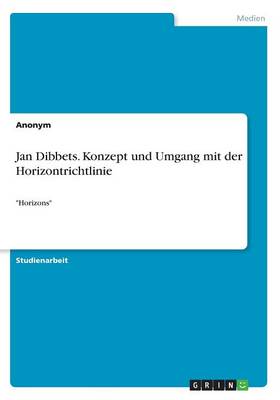 Book cover for Jan Dibbets. Konzept und Umgang mit der Horizontrichtlinie