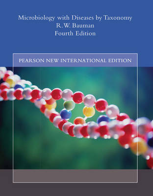 Book cover for Microbiology with Diseases by Taxonomy Pearson New International Edition, plus MasteringMicroBiology without eText