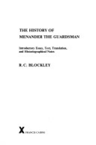 Cover of The History of Menander the Guardsman
