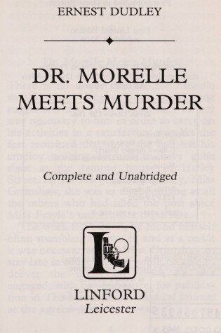 Cover of Dr. Morelle Meets Murder