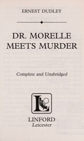 Book cover for Dr. Morelle Meets Murder