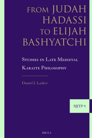 Cover of From Judah Hadassi to Elijah Bashyatchi