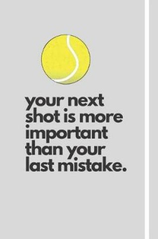 Cover of your next shot is more important than your last mistake.