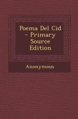 Cover of Poema del Cid