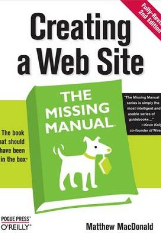 Cover of Creating a Web Site: The Missing Manual