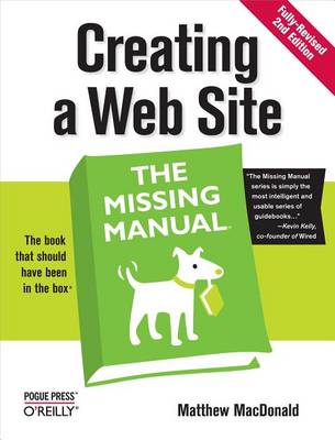 Book cover for Creating a Web Site: The Missing Manual