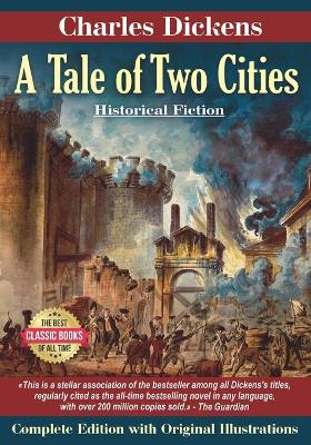 Book cover for A Tale of Two Cities. Complete Edition with Original Illustrations