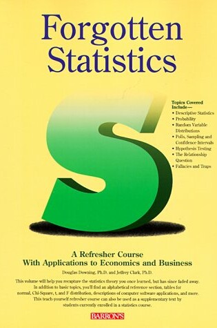 Cover of Forgotten Statistics
