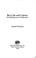 Book cover for Boy Life and Labour