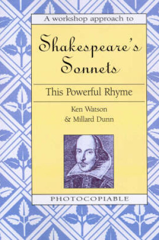 Cover of A Workshop Approach to Shakespeare's Sonnets