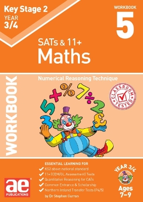 Book cover for KS2 Maths Year 3/4 Workbook 5