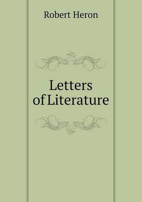 Book cover for Letters of Literature