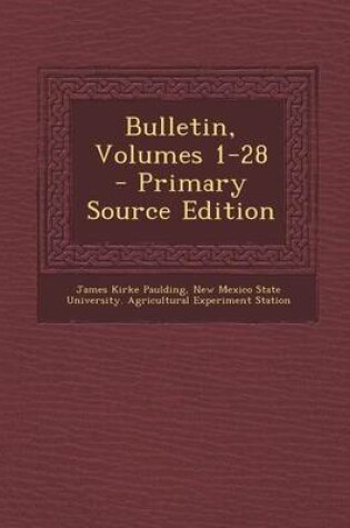 Cover of Bulletin, Volumes 1-28