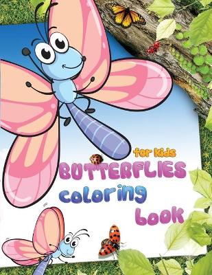 Book cover for Butterflies coloring book