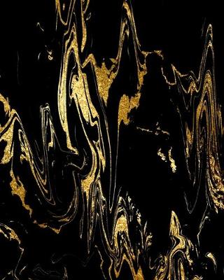 Cover of Black and Gold Marble Composition Notebook - Large Unruled Notebook - 8x10 Blank Notebook (Softcover Journal / Notebook / Sketchbook / Diary)