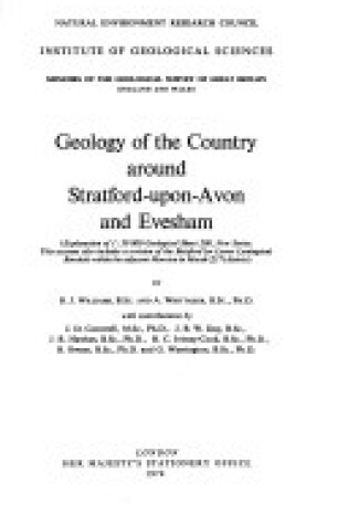 Cover of Geology of the Country Around Stratford-upon-Avon and Evesham