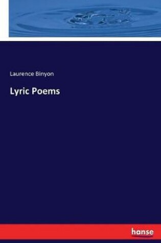 Cover of Lyric Poems