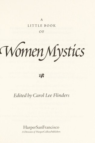 Cover of A Little Book of Women Mystics