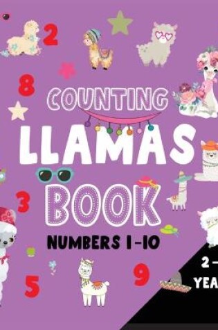 Cover of Counting llamas book numbers 1-10