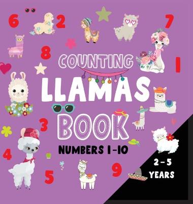 Book cover for Counting llamas book numbers 1-10