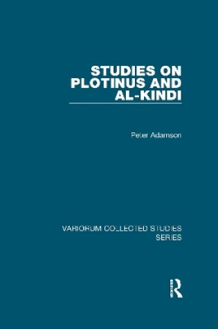 Cover of Studies on Plotinus and al-Kindi