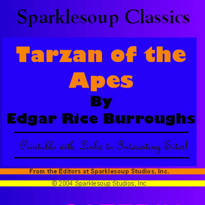 Book cover for Tarzan of the Apes (Sparklesoup Classics)