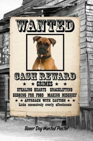 Cover of Boxer Dog Wanted Poster