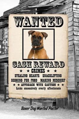 Book cover for Boxer Dog Wanted Poster