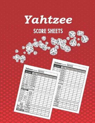 Book cover for Yahtzee Score Sheets