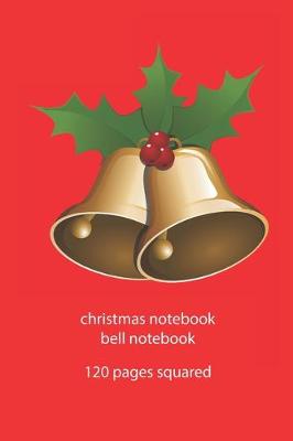 Book cover for christmas notebook bell notebook