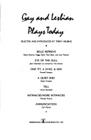 Cover of Gay and Lesbian Plays Today
