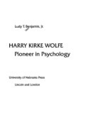 Cover of Harry Kirke Wolfe