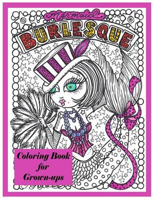 Book cover for Burlesque Mermaids Coloring Book