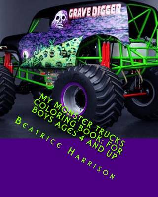 Book cover for My Monster Trucks Coloring Book