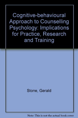 Book cover for Cognitive-behavioural Approach to Counselling Psychology