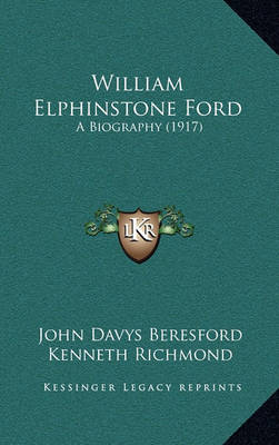 Book cover for William Elphinstone Ford