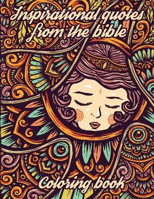 Book cover for Inspirational quotes from the bible coloring book