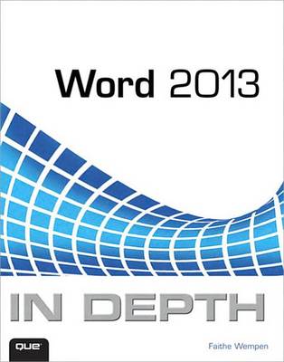 Book cover for Word 2013 in Depth