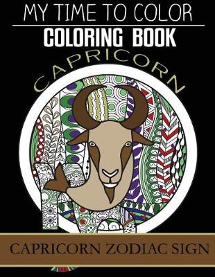 Book cover for Capricorn Zodiac Sign - Adult Coloring Book