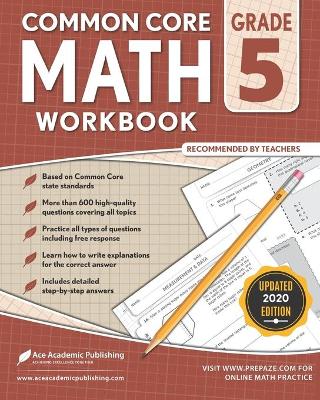 Book cover for 5th grade Math Workbook