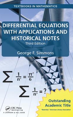 Book cover for Differential Equations with Applications and Historical Notes