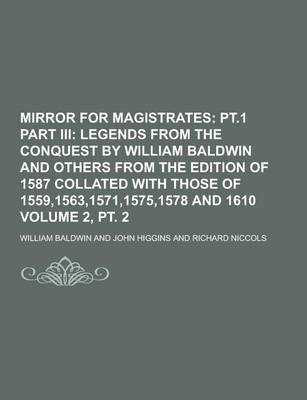 Book cover for Mirror for Magistrates Volume 2, PT. 2