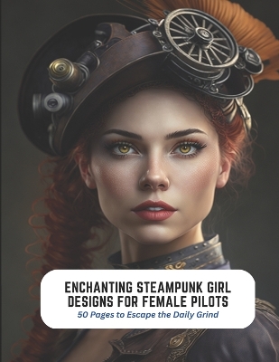 Book cover for Enchanting Steampunk Girl Designs for Female Pilots