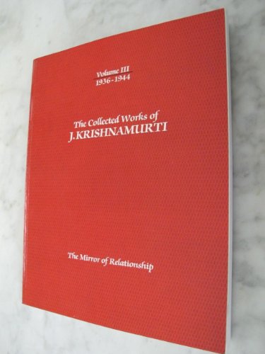 Book cover for The Collected Works of J. Krishnamurti, (1936-1944)