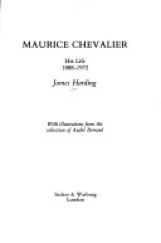 Cover of Maurice Chevalier